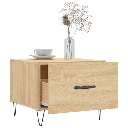 Couchtisch Sonoma-Eiche 50x50x40 cm Holzwerkstoff - Pazzar.ch