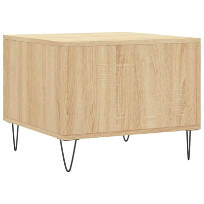 Couchtisch Sonoma-Eiche 50x50x40 cm Holzwerkstoff - Pazzar.ch