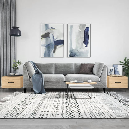 Couchtische 2 Stk. Sonoma-Eiche 50x50x40 cm Holzwerkstoff - Pazzar.ch