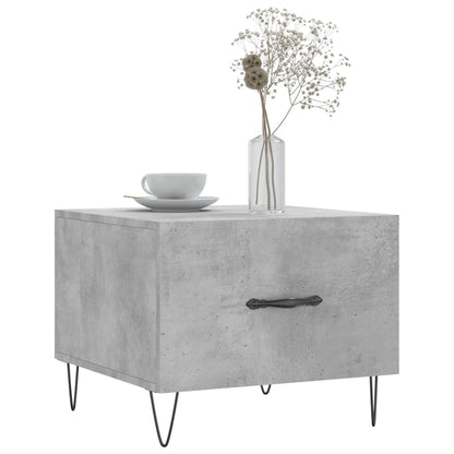 Couchtisch Betongrau 50x50x40 cm Holzwerkstoff - Pazzar.ch