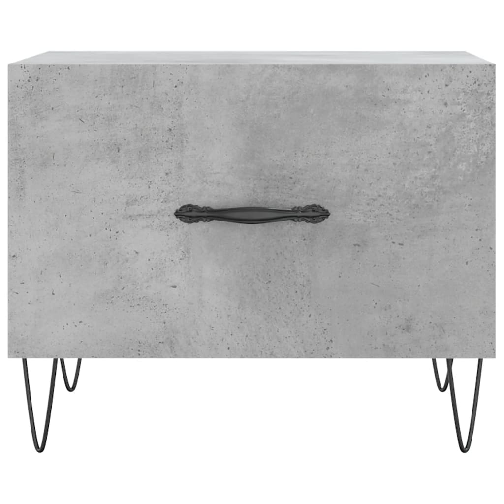 Couchtisch Betongrau 50x50x40 cm Holzwerkstoff - Pazzar.ch