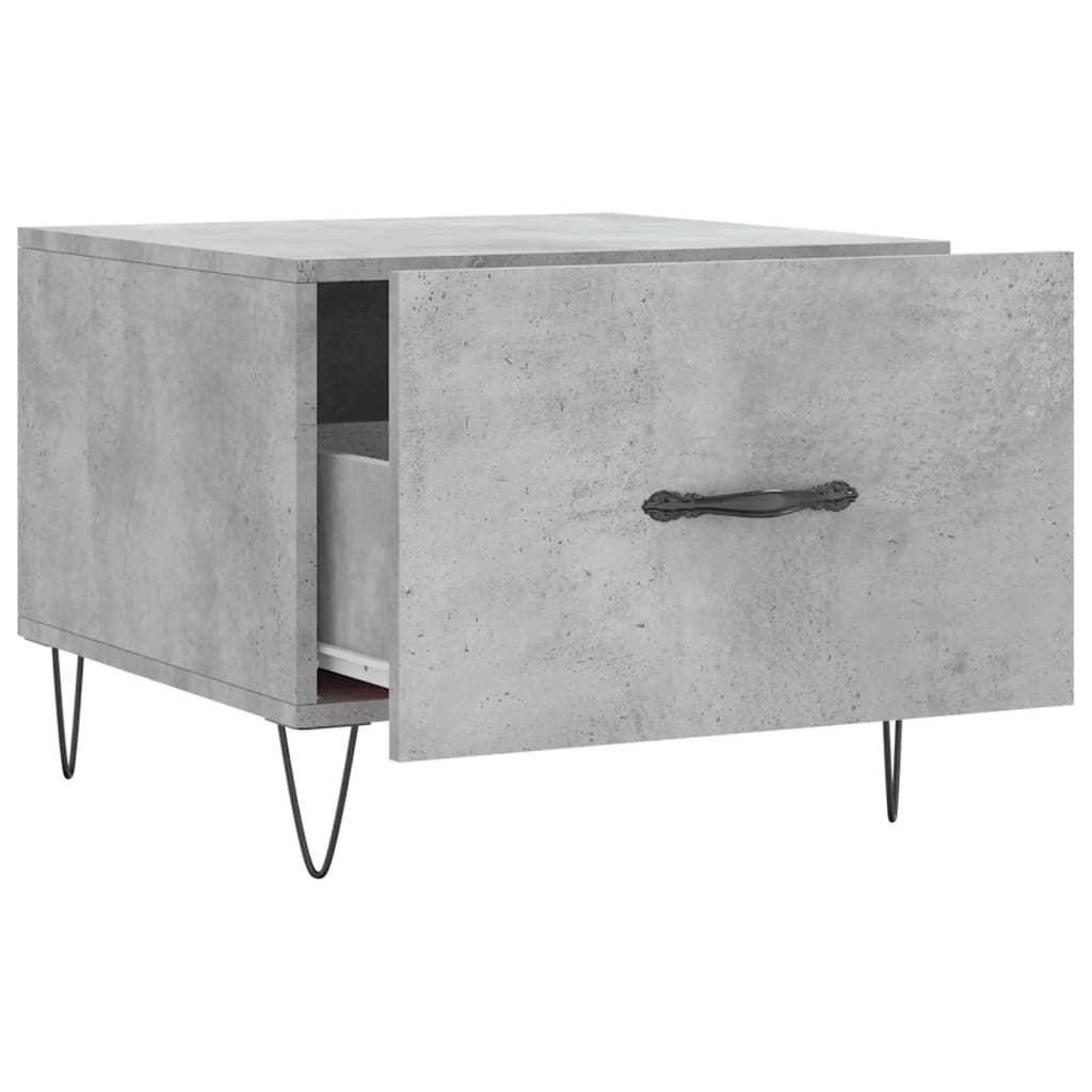 Couchtisch Betongrau 50x50x40 cm Holzwerkstoff - Pazzar.ch