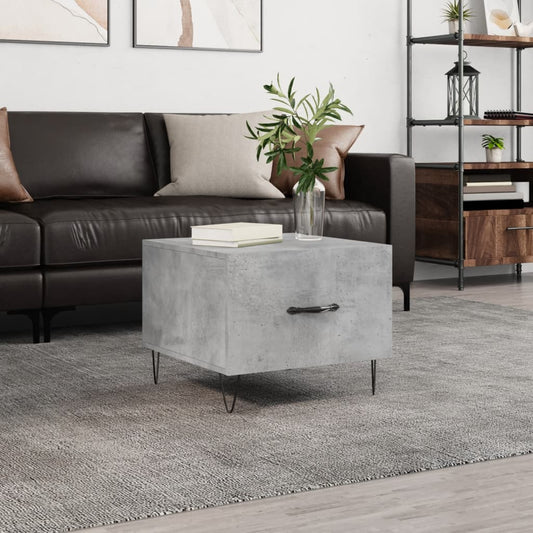 Couchtisch Betongrau 50x50x40 cm Holzwerkstoff - Pazzar.ch