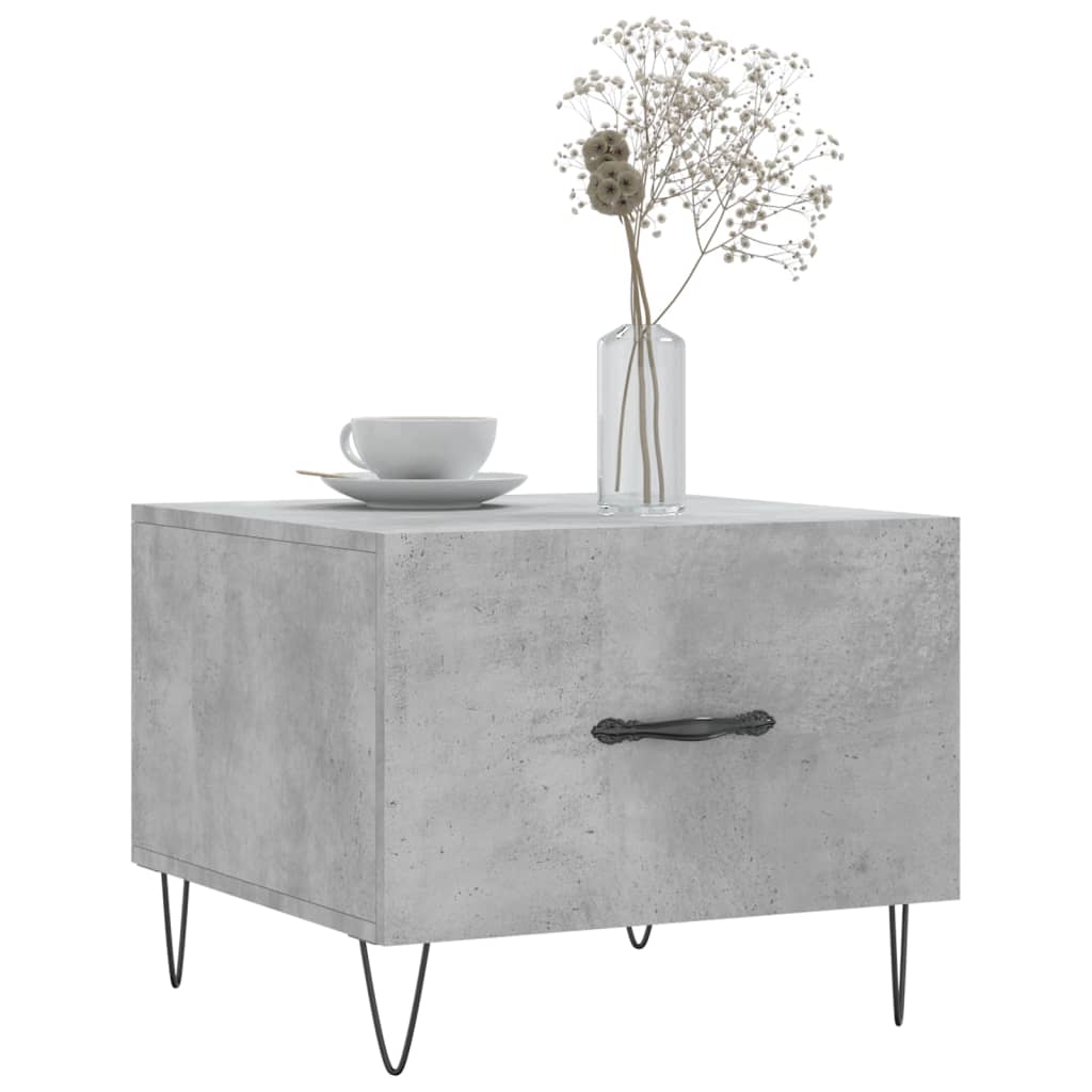 Couchtische 2 Stk. Betongrau 50x50x40 cm Holzwerkstoff - Pazzar.ch