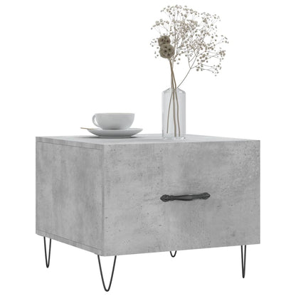 Couchtische 2 Stk. Betongrau 50x50x40 cm Holzwerkstoff - Pazzar.ch