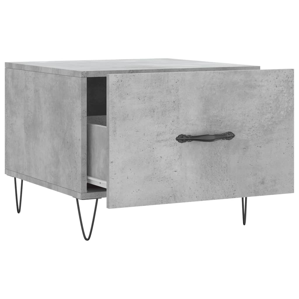 Couchtische 2 Stk. Betongrau 50x50x40 cm Holzwerkstoff - Pazzar.ch