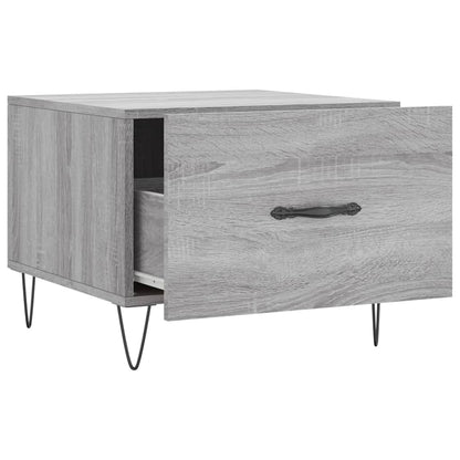 Couchtisch Grau Sonoma 50x50x40 cm Holzwerkstoff - Pazzar.ch