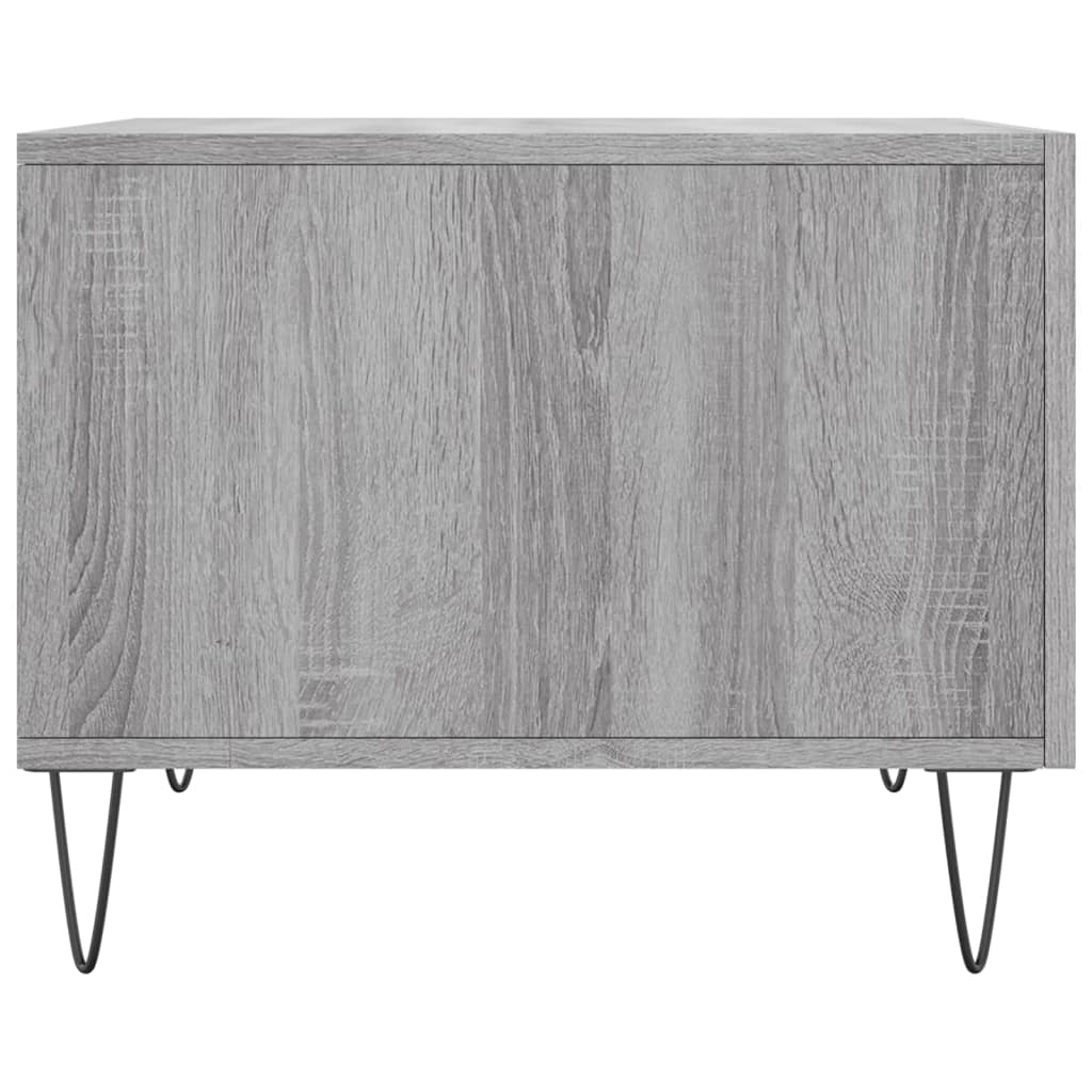 Couchtisch Grau Sonoma 50x50x40 cm Holzwerkstoff - Pazzar.ch