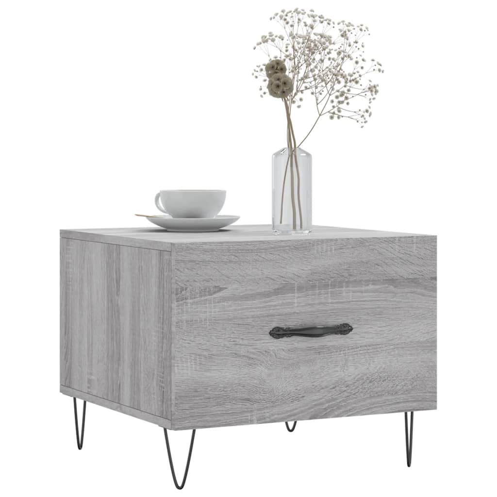 Couchtische 2 Stk. Grau Sonoma 50x50x40 cm Holzwerkstoff - Pazzar.ch