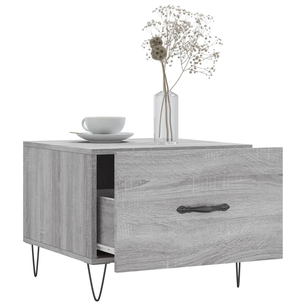 Couchtische 2 Stk. Grau Sonoma 50x50x40 cm Holzwerkstoff - Pazzar.ch