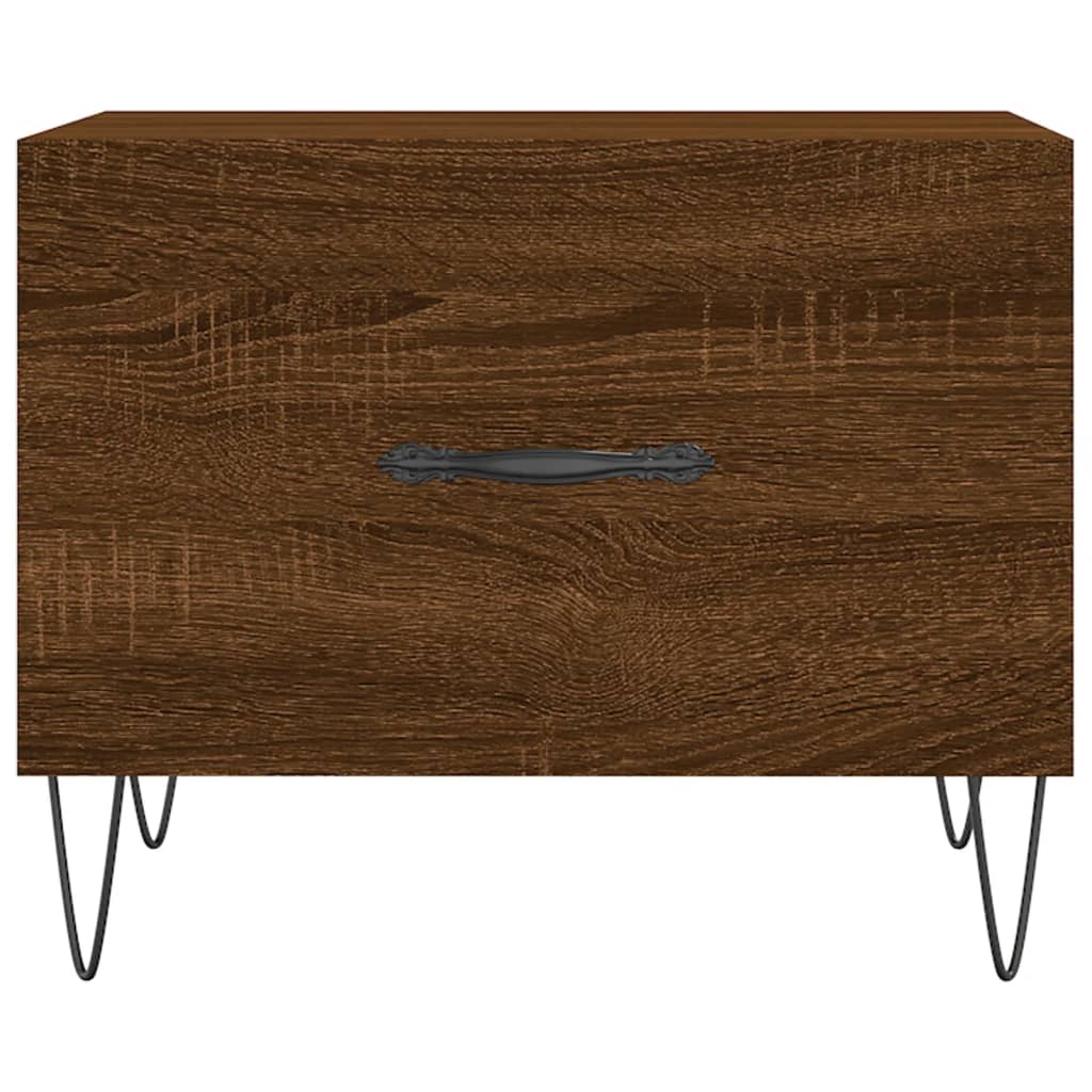 Couchtisch Braun Eichen-Optik 50x50x40 cm Holzwerkstoff - Pazzar.ch