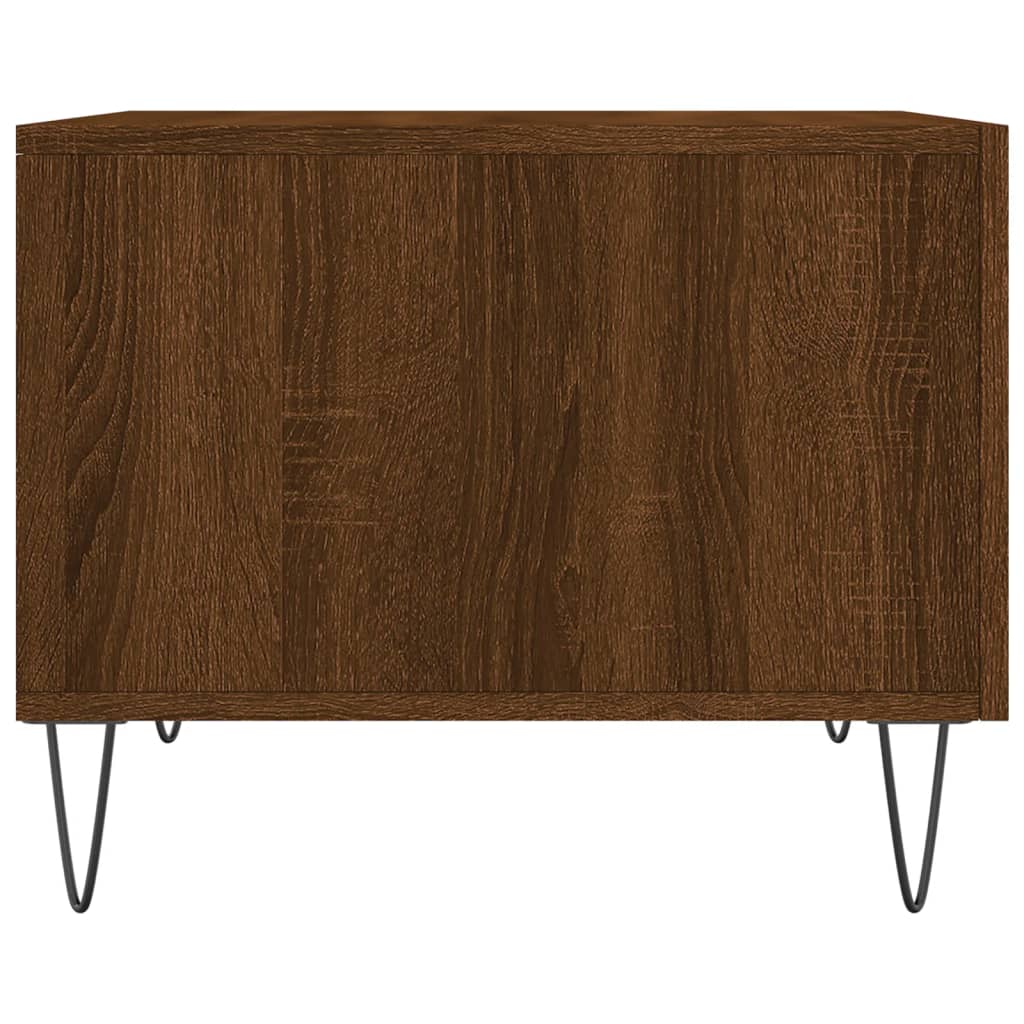 Couchtisch Braun Eichen-Optik 50x50x40 cm Holzwerkstoff - Pazzar.ch