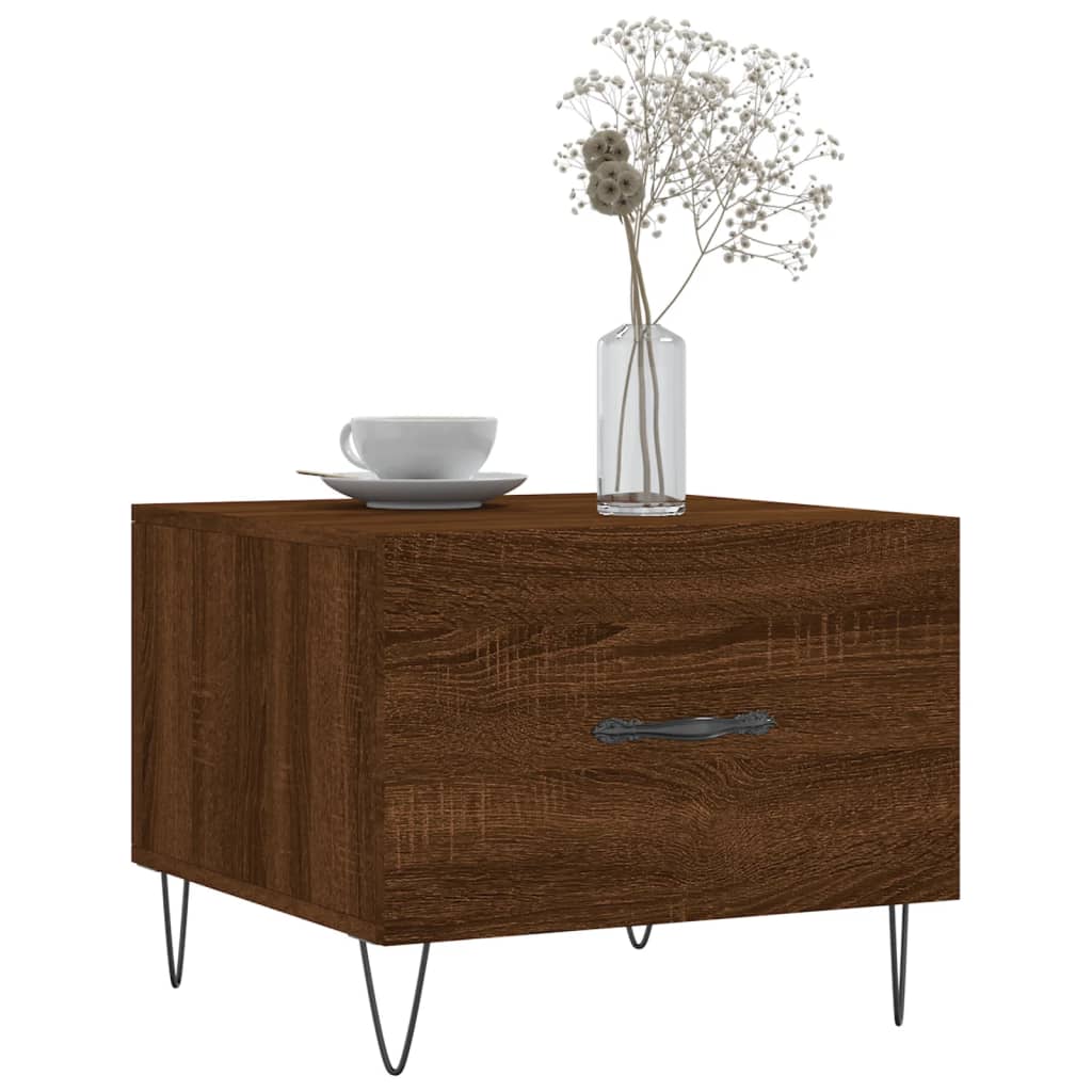 Couchtische 2 Stk. Braun Eichen-Optik 50x50x40 cm Holzwerkstoff - Pazzar.ch