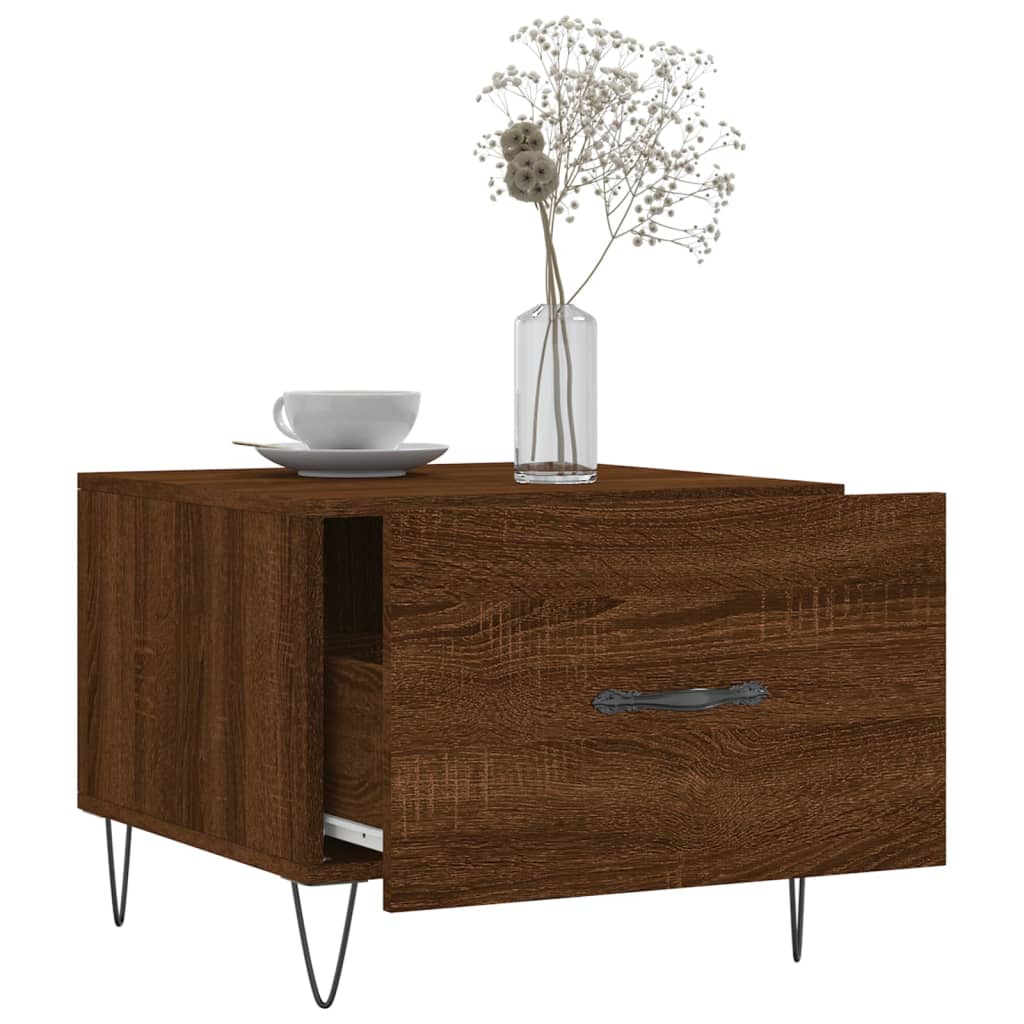 Couchtische 2 Stk. Braun Eichen-Optik 50x50x40 cm Holzwerkstoff - Pazzar.ch