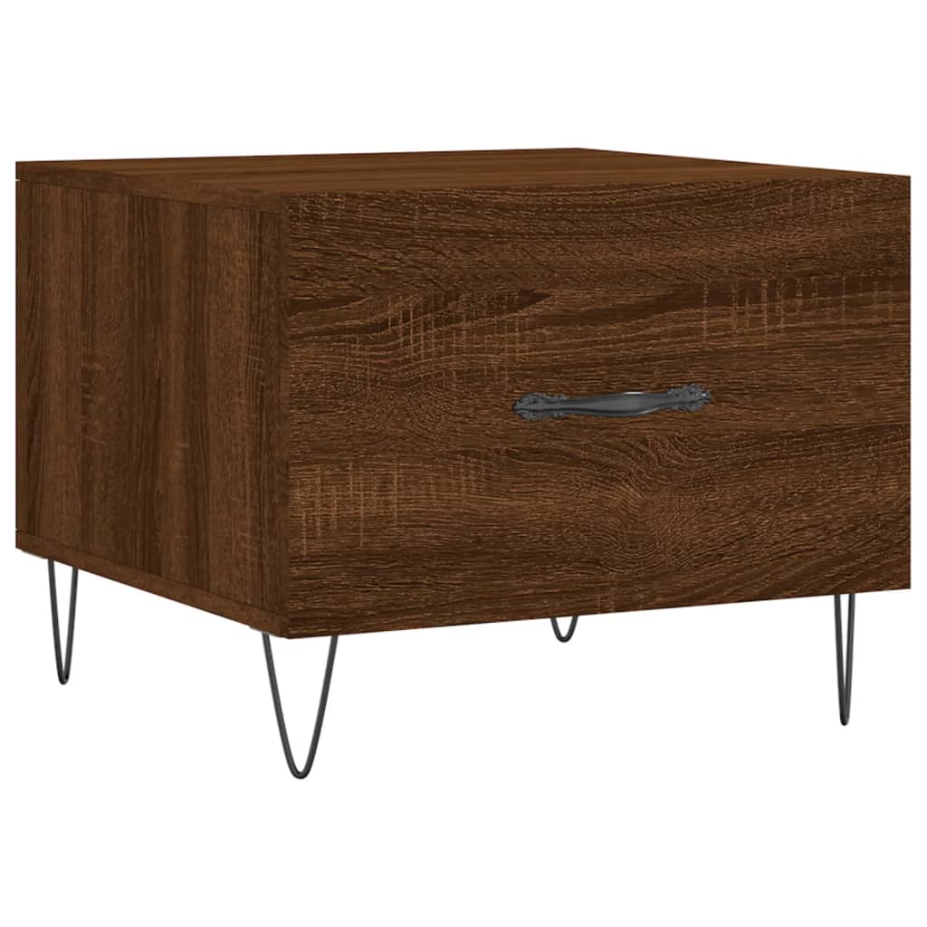 Couchtische 2 Stk. Braun Eichen-Optik 50x50x40 cm Holzwerkstoff - Pazzar.ch
