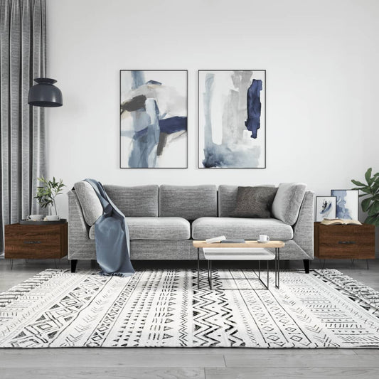 Couchtische 2 Stk. Braun Eichen-Optik 50x50x40 cm Holzwerkstoff - Pazzar.ch