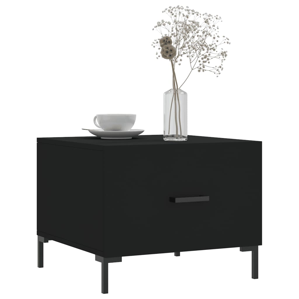 Couchtisch Schwarz 50x50x40 cm Holzwerkstoff - Pazzar.ch