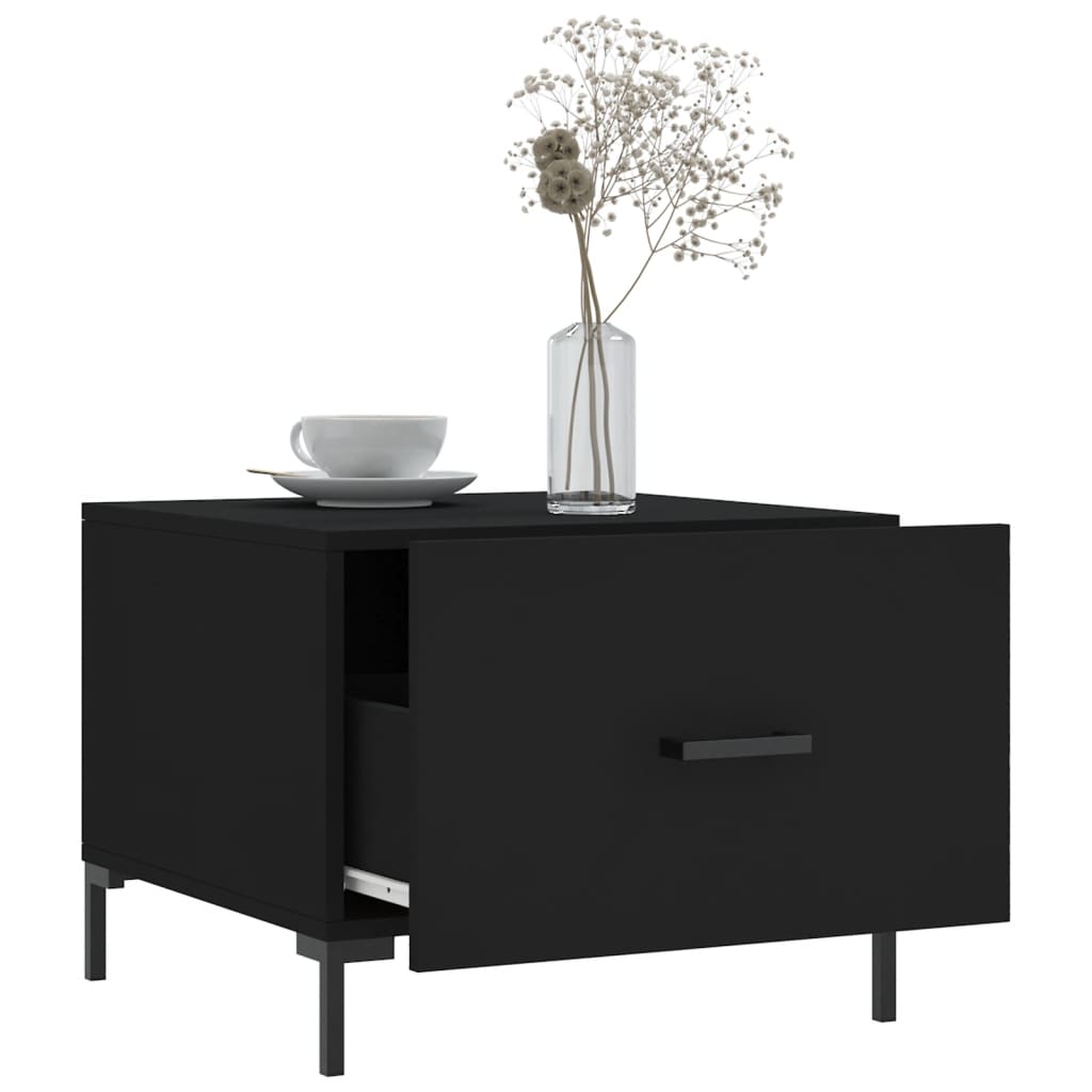 Couchtisch Schwarz 50x50x40 cm Holzwerkstoff - Pazzar.ch