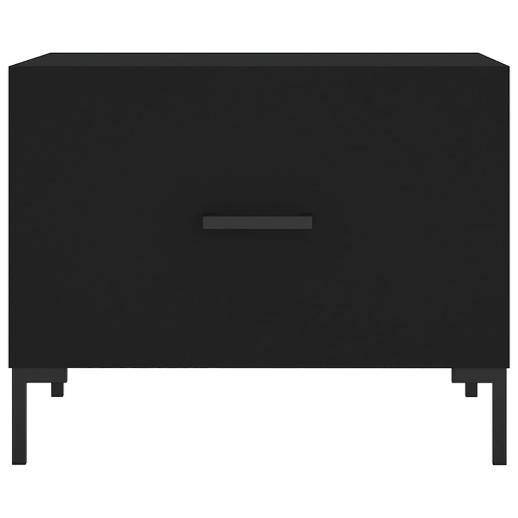 Couchtisch Schwarz 50x50x40 cm Holzwerkstoff - Pazzar.ch