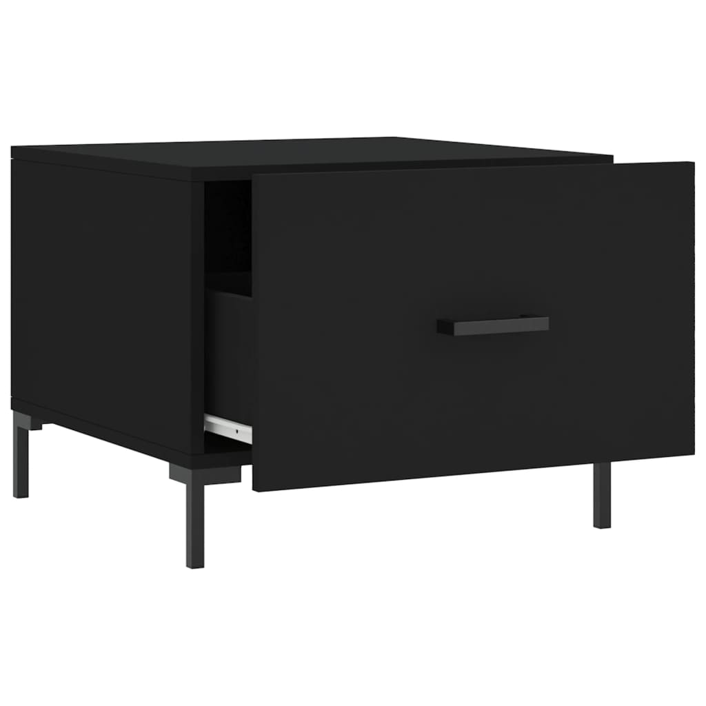 Couchtisch Schwarz 50x50x40 cm Holzwerkstoff - Pazzar.ch