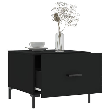 Couchtische 2 Stk. Schwarz 50x50x40 cm Holzwerkstoff - Pazzar.ch