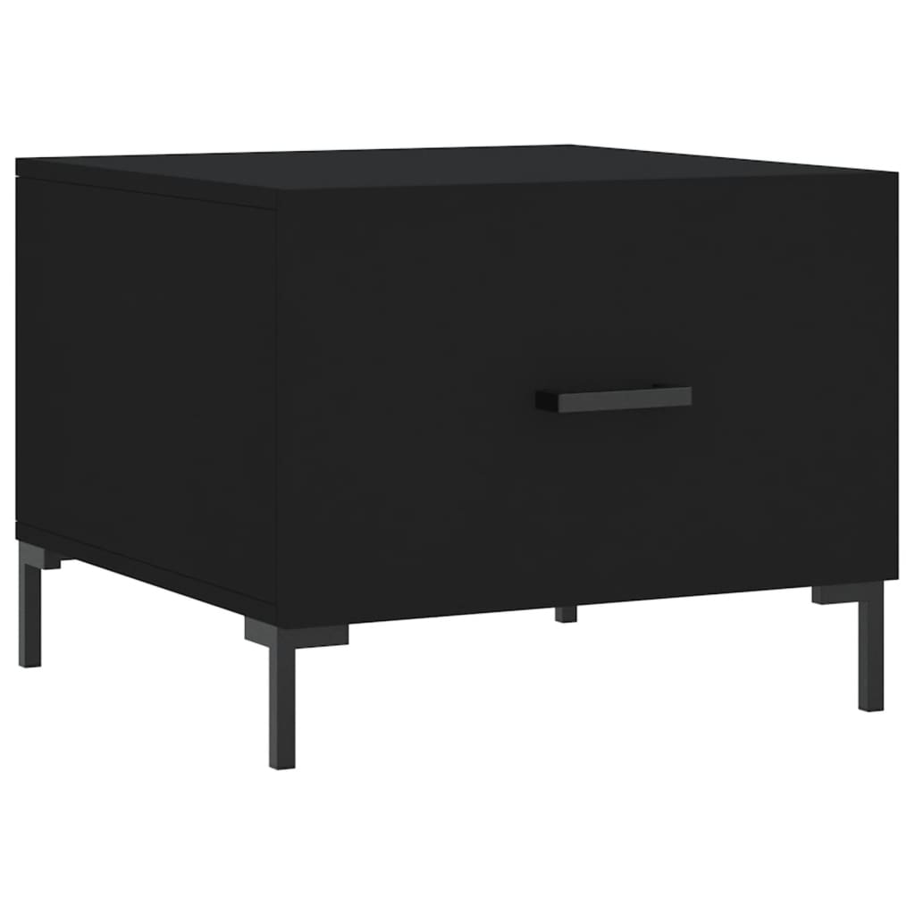 Couchtische 2 Stk. Schwarz 50x50x40 cm Holzwerkstoff - Pazzar.ch