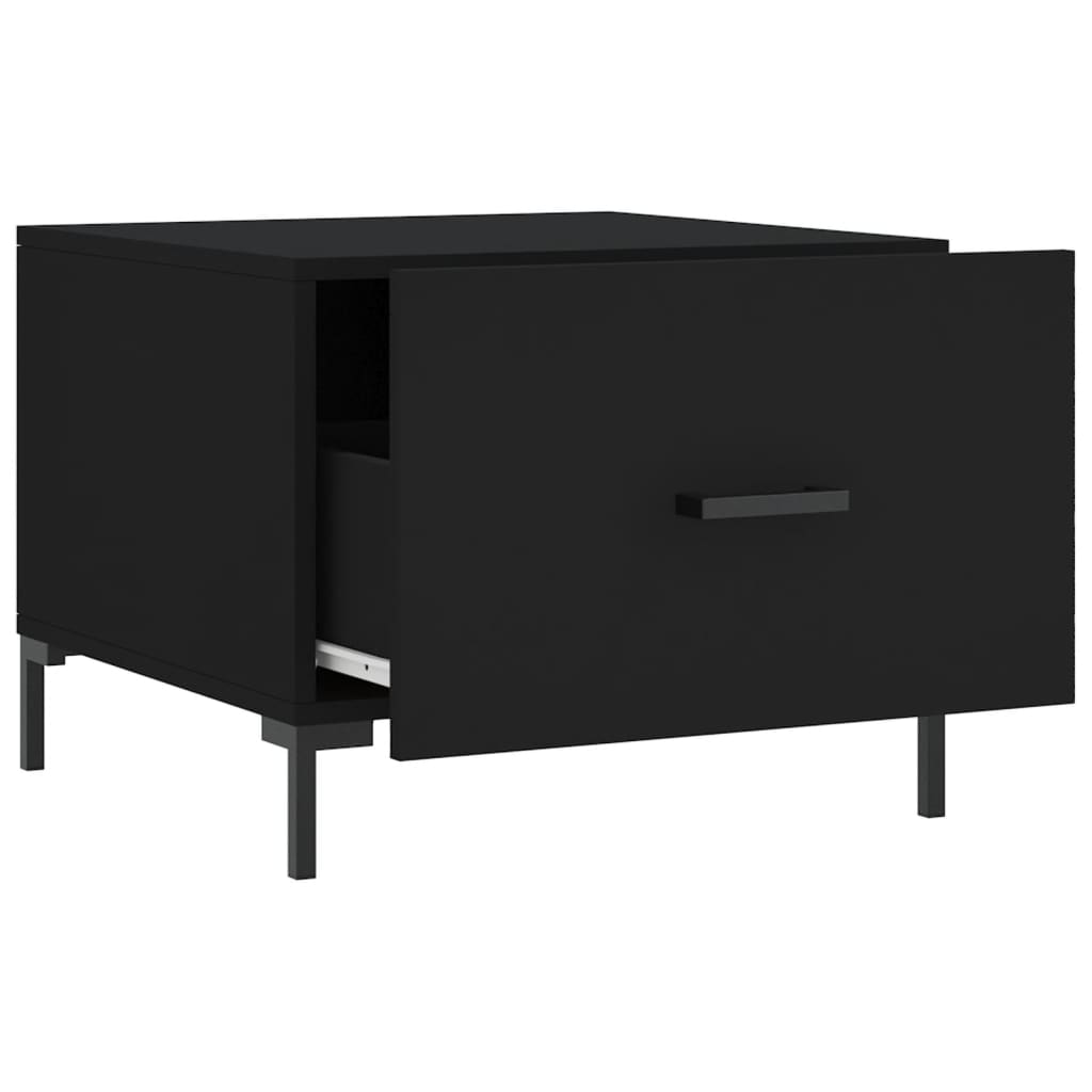 Couchtische 2 Stk. Schwarz 50x50x40 cm Holzwerkstoff - Pazzar.ch