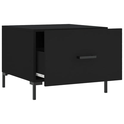 Couchtische 2 Stk. Schwarz 50x50x40 cm Holzwerkstoff - Pazzar.ch