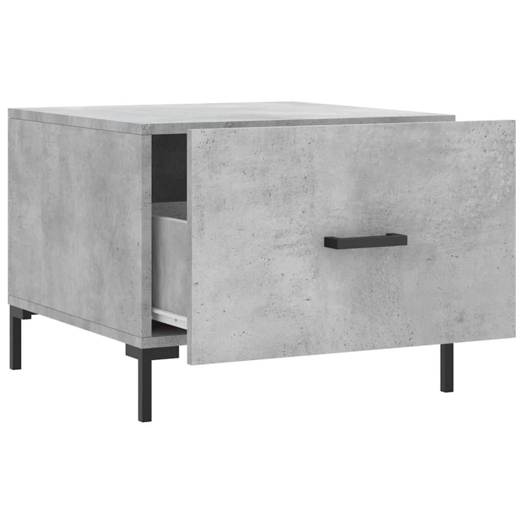 Couchtisch Betongrau 50x50x40 cm Holzwerkstoff - Pazzar.ch