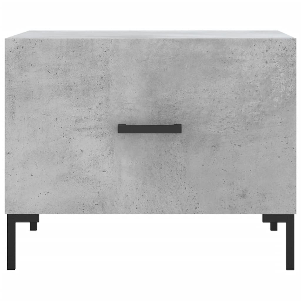 Couchtische 2 Stk. Betongrau 50x50x40 cm Holzwerkstoff - Pazzar.ch