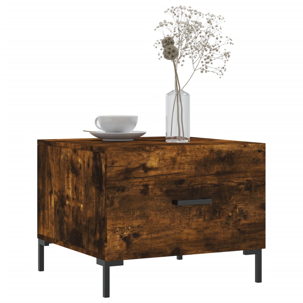 Couchtisch Räuchereiche 50x50x40 cm Holzwerkstoff - Pazzar.ch