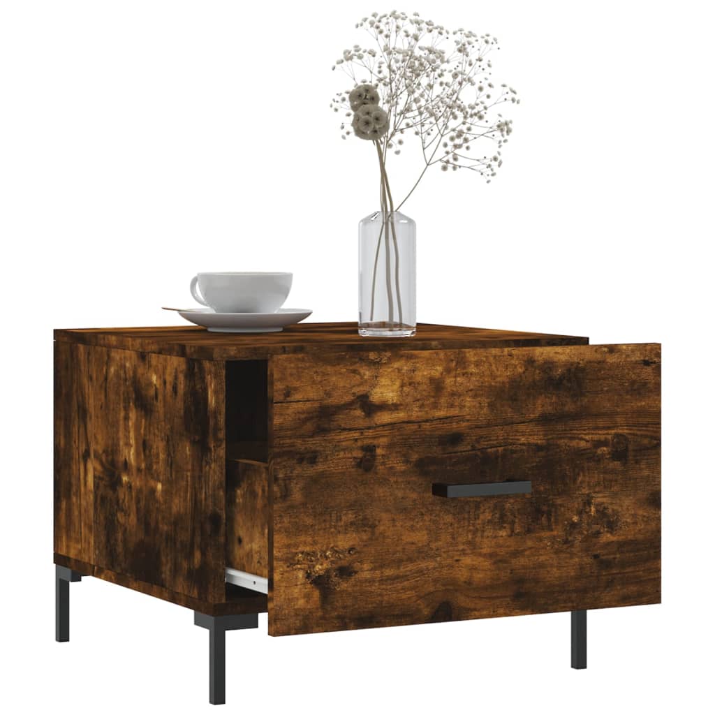 Couchtisch Räuchereiche 50x50x40 cm Holzwerkstoff - Pazzar.ch