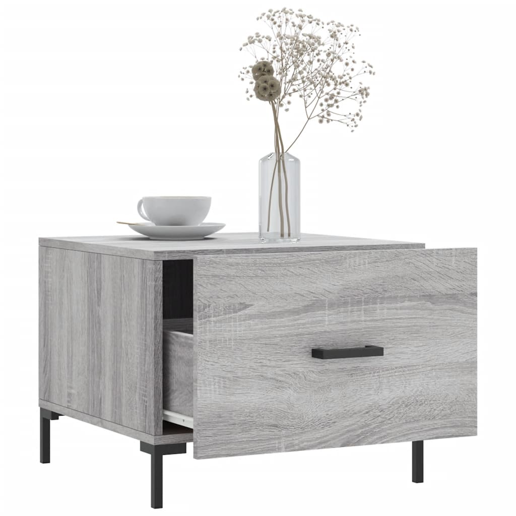 Couchtisch Grau Sonoma 50x50x40 cm Holzwerkstoff - Pazzar.ch