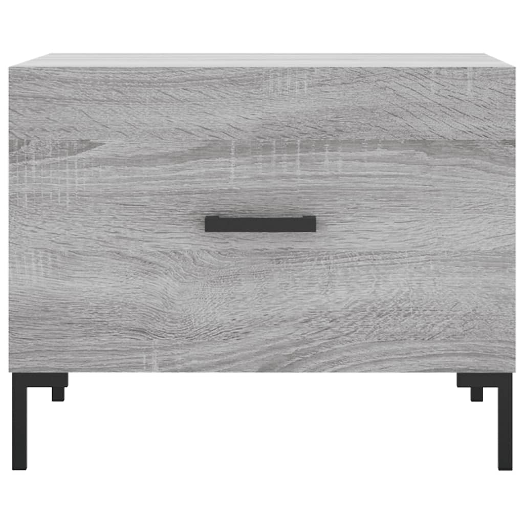 Couchtisch Grau Sonoma 50x50x40 cm Holzwerkstoff - Pazzar.ch
