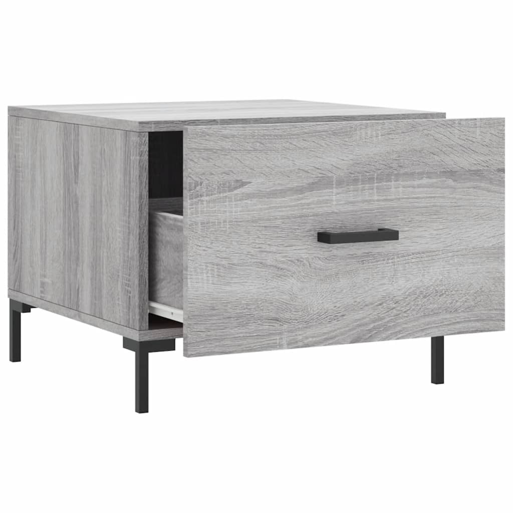 Couchtisch Grau Sonoma 50x50x40 cm Holzwerkstoff - Pazzar.ch