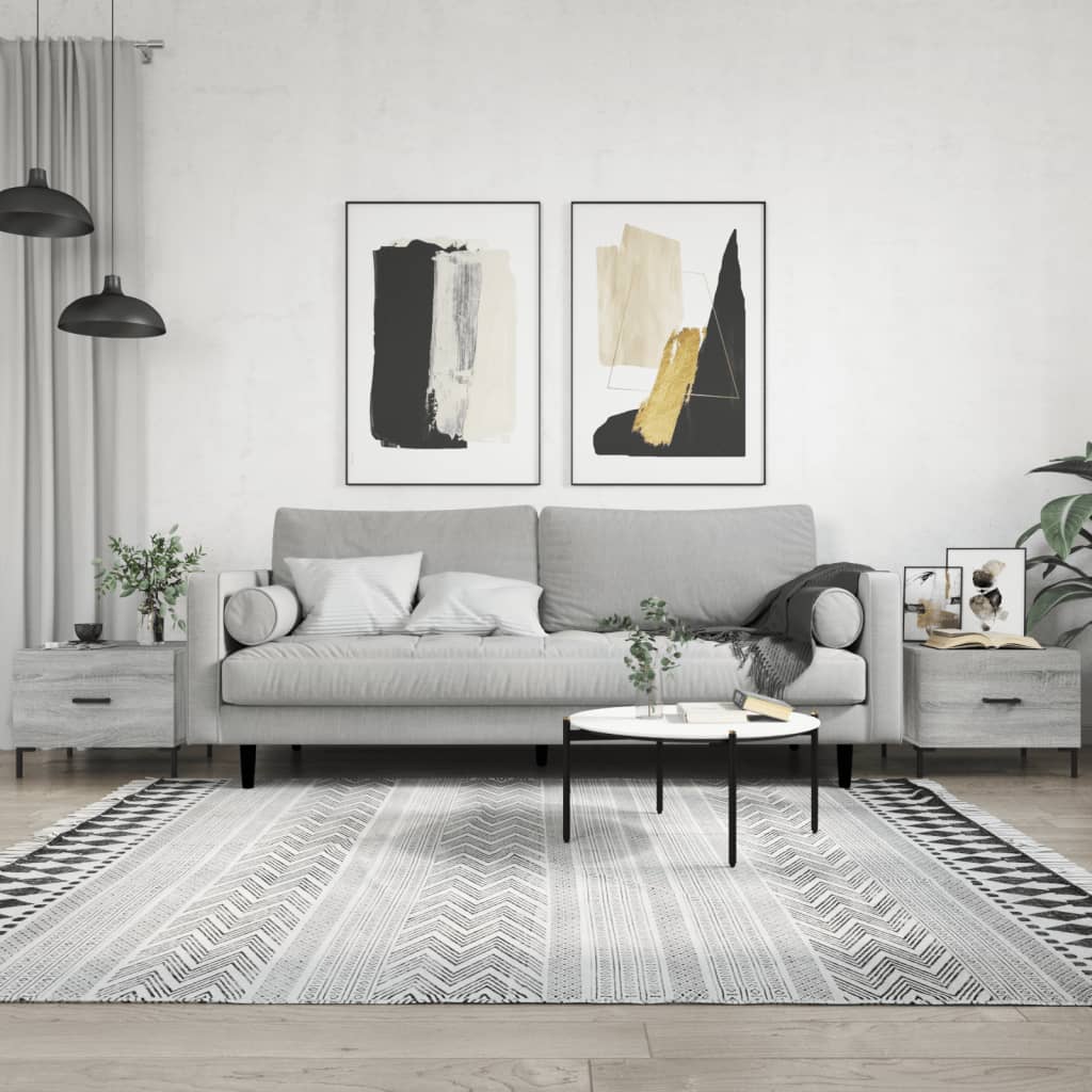 Couchtische 2 Stk. Grau Sonoma 50x50x40 cm Holzwerkstoff - Pazzar.ch