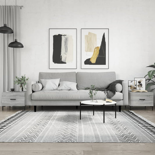 Couchtische 2 Stk. Grau Sonoma 50x50x40 cm Holzwerkstoff - Pazzar.ch
