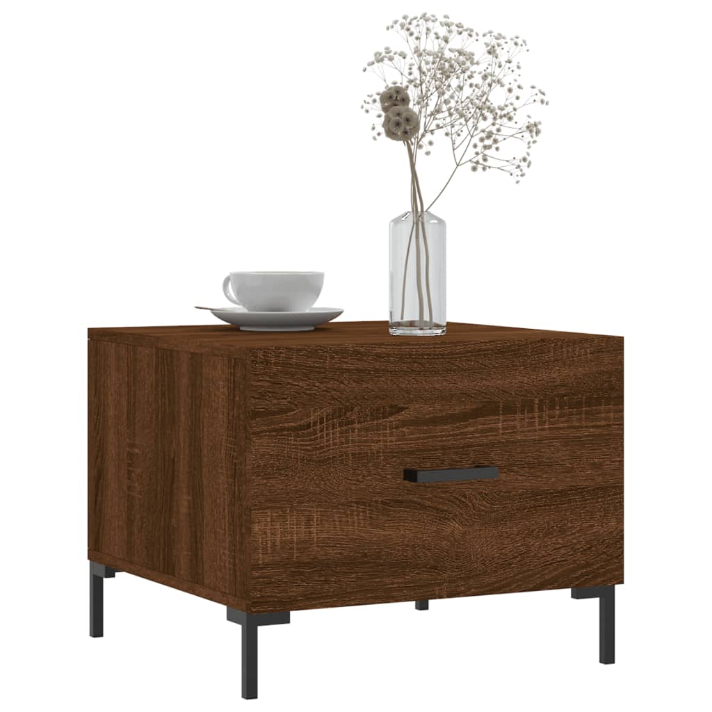 Couchtische 2 Stk. Braun Eichen-Optik 50x50x40 cm Holzwerkstoff - Pazzar.ch