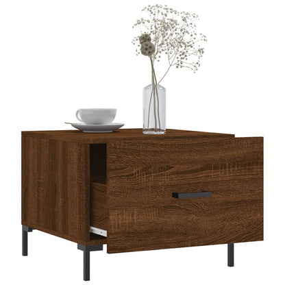 Couchtische 2 Stk. Braun Eichen-Optik 50x50x40 cm Holzwerkstoff - Pazzar.ch