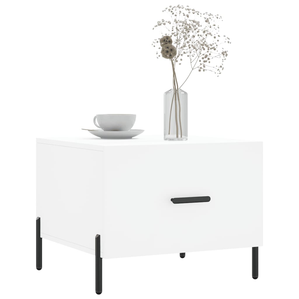 Couchtische 2 Stk. Weiß 50x50x40 cm Holzwerkstoff - Pazzar.ch