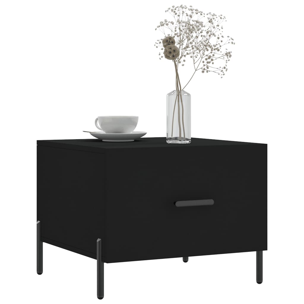 Couchtische 2 Stk. Schwarz 50x50x40 cm Holzwerkstoff - Pazzar.ch