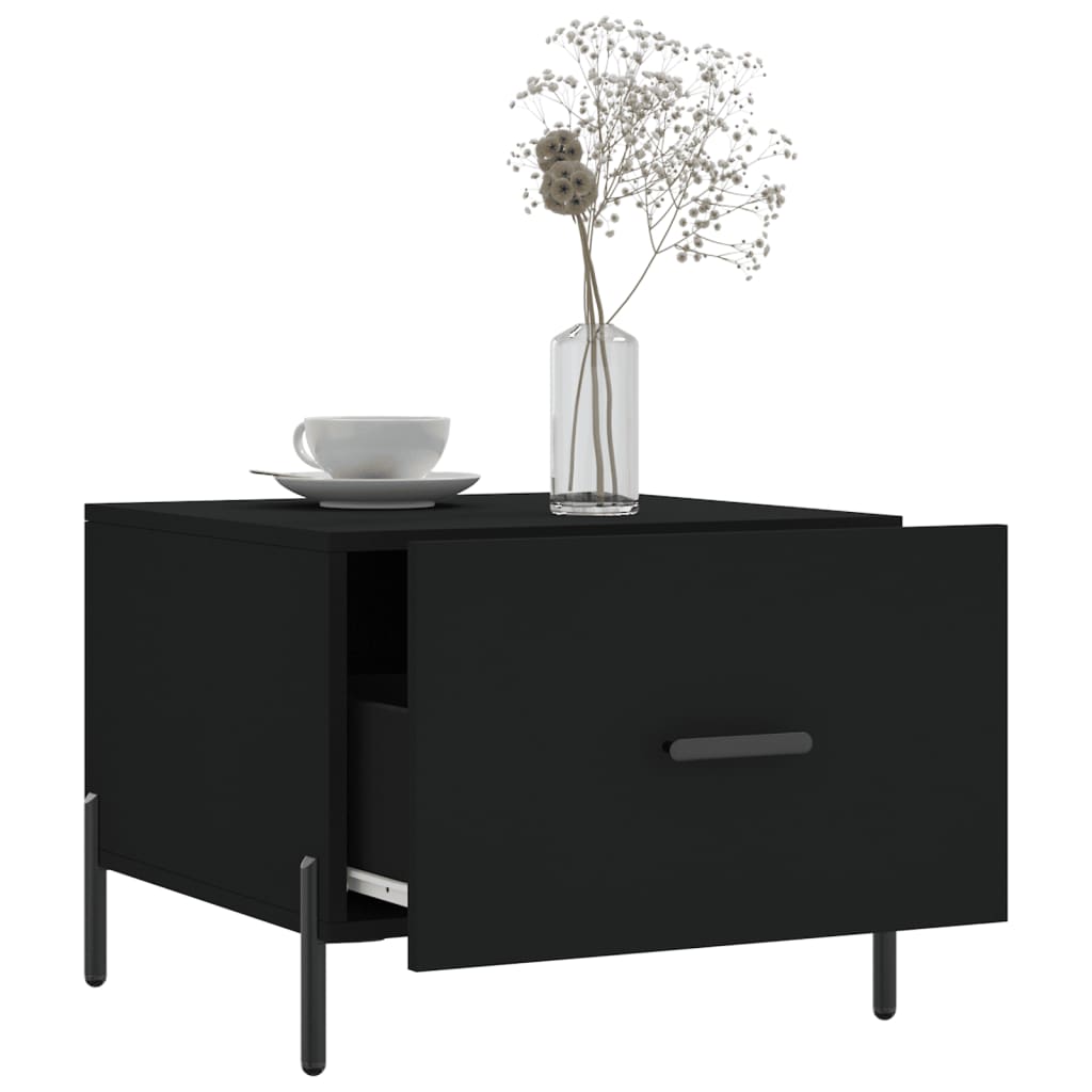Couchtische 2 Stk. Schwarz 50x50x40 cm Holzwerkstoff - Pazzar.ch