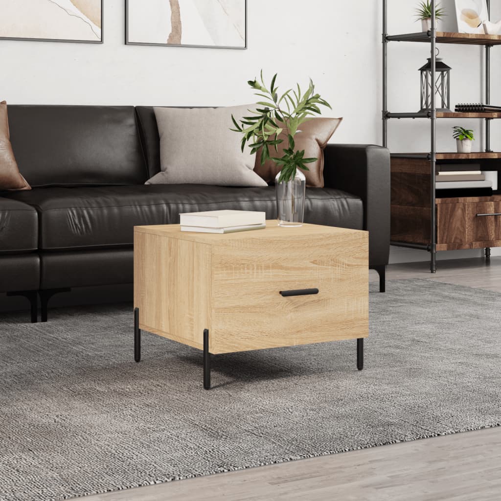 Couchtisch Sonoma-Eiche 50x50x40 cm Holzwerkstoff - Pazzar.ch