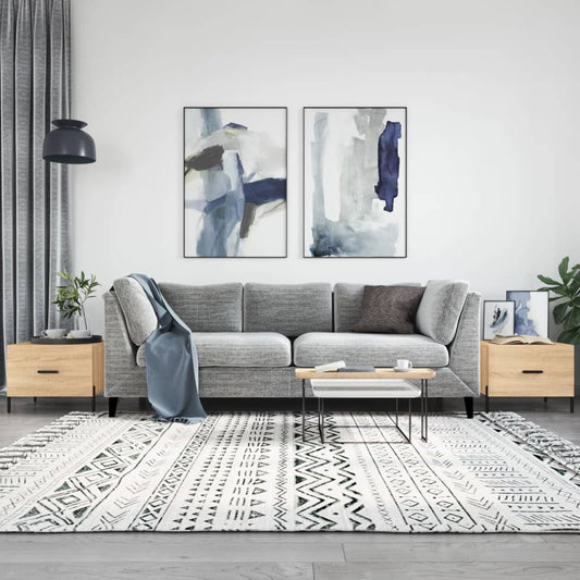 Couchtische 2 Stk. Sonoma-Eiche 50x50x40 cm Holzwerkstoff - Pazzar.ch