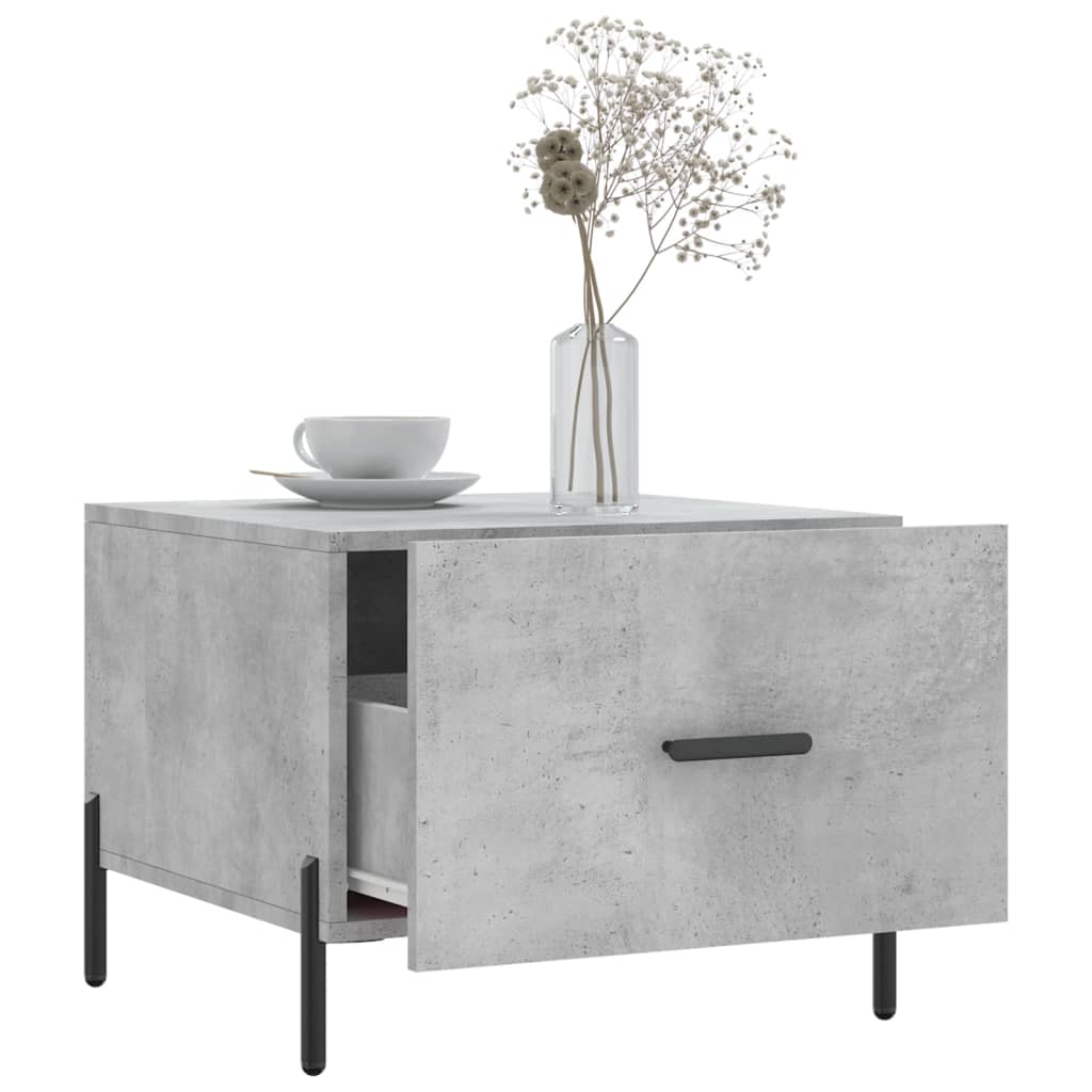 Couchtische 2 Stk. Betongrau 50x50x40 cm Holzwerkstoff - Pazzar.ch