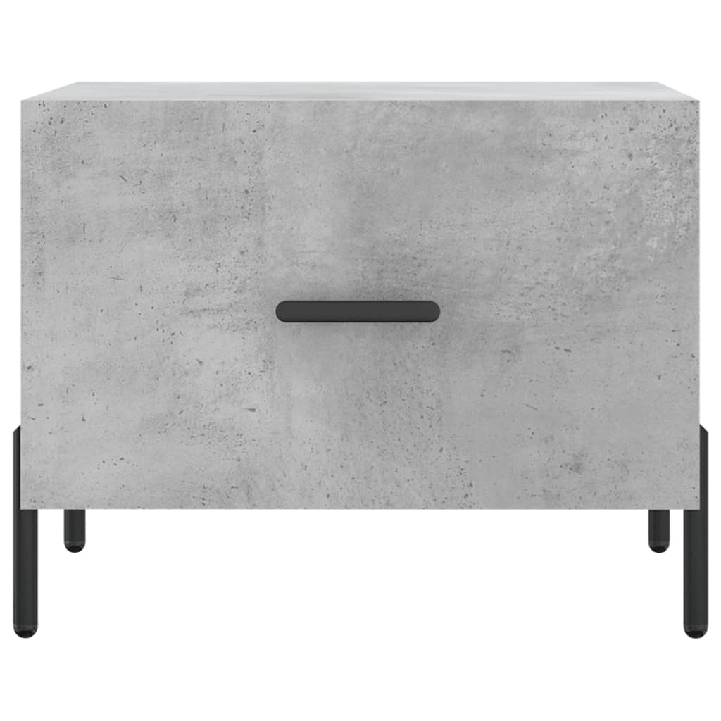 Couchtische 2 Stk. Betongrau 50x50x40 cm Holzwerkstoff - Pazzar.ch