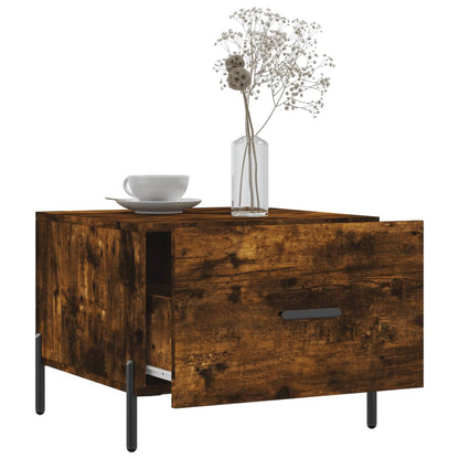 Couchtische 2 Stk. Räuchereiche 50x50x40 cm Holzwerkstoff - Pazzar.ch