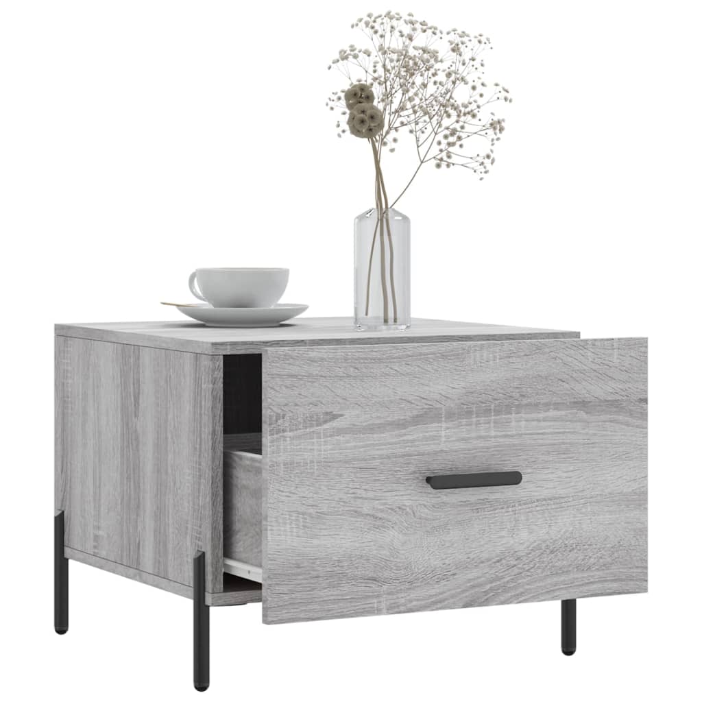 Couchtisch Grau Sonoma 50x50x40 cm Holzwerkstoff - Pazzar.ch