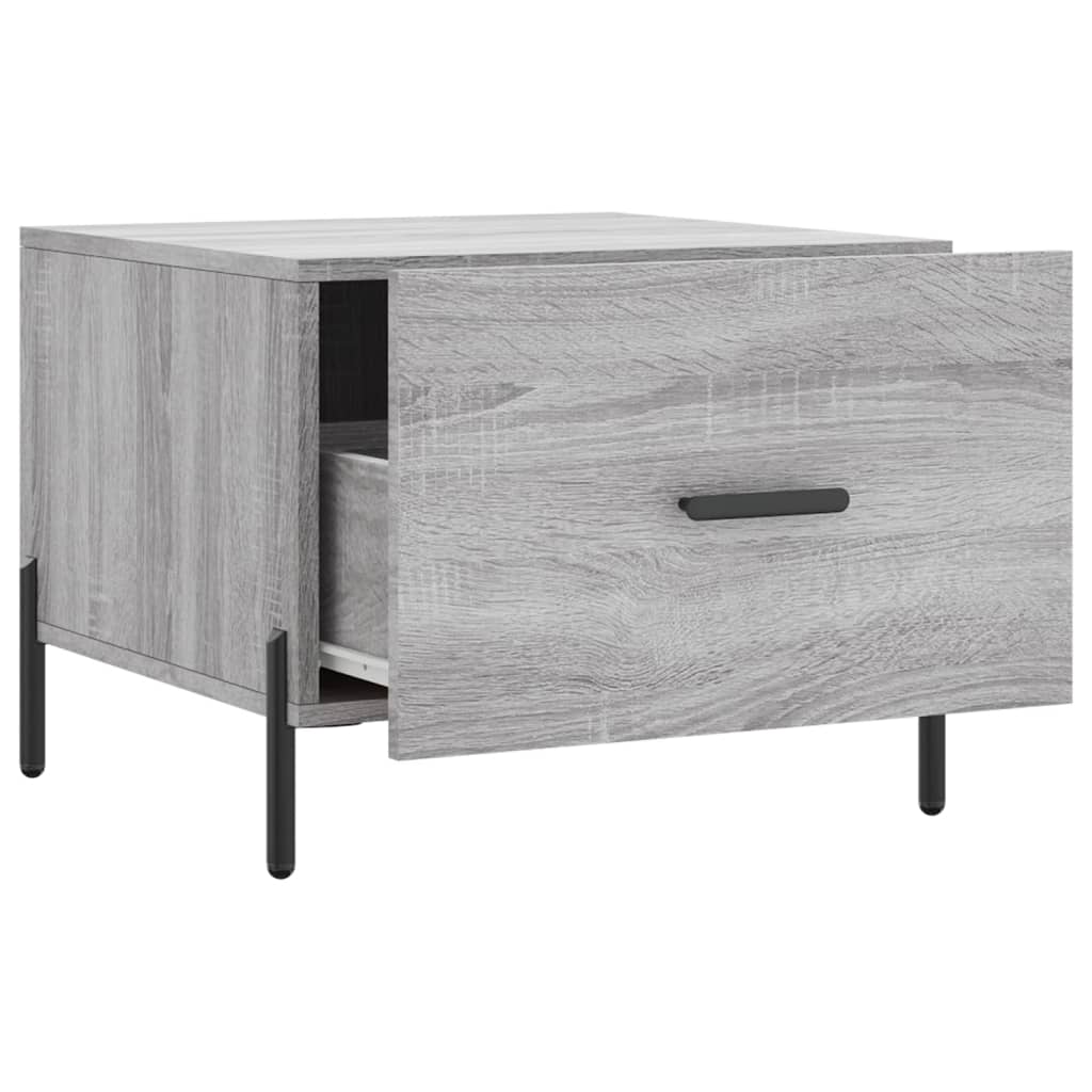 Couchtisch Grau Sonoma 50x50x40 cm Holzwerkstoff - Pazzar.ch