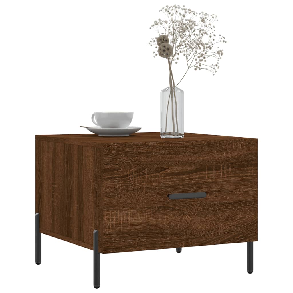 Couchtische 2 Stk. Braun Eichen-Optik 50x50x40 cm Holzwerkstoff - Pazzar.ch